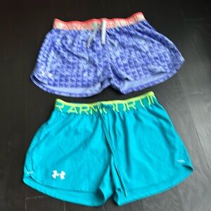Bundle YXL and adult XS under armour athletic shorts.